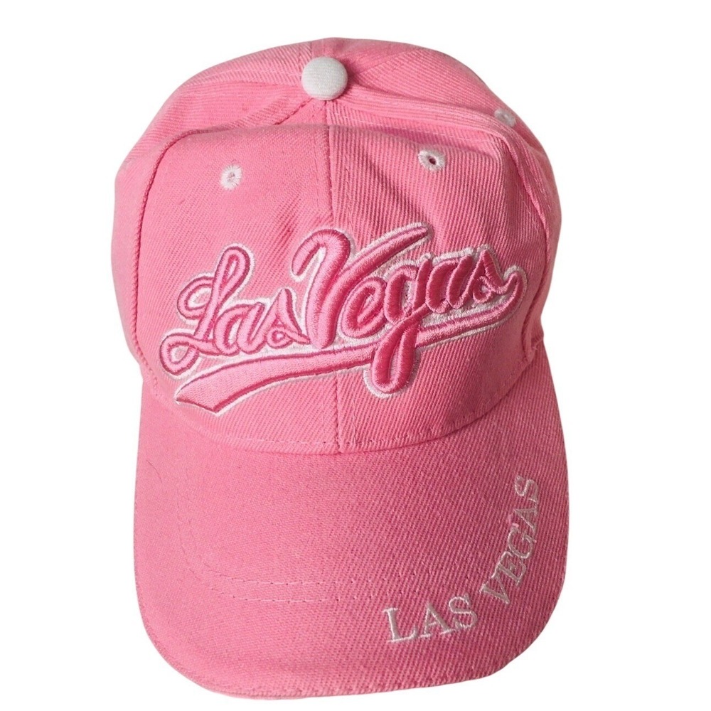 NEW Las Vegas Embroidered Womens‎ Pink Baseball Cap Hat Party Girls Trip Wedding